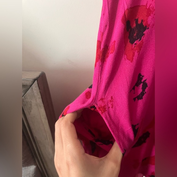 Essentiel Antwerp Hot Pink and Black Mini Dress - Picture 5 of 7